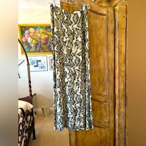 Michael Kors Size L snake print maxi skirt